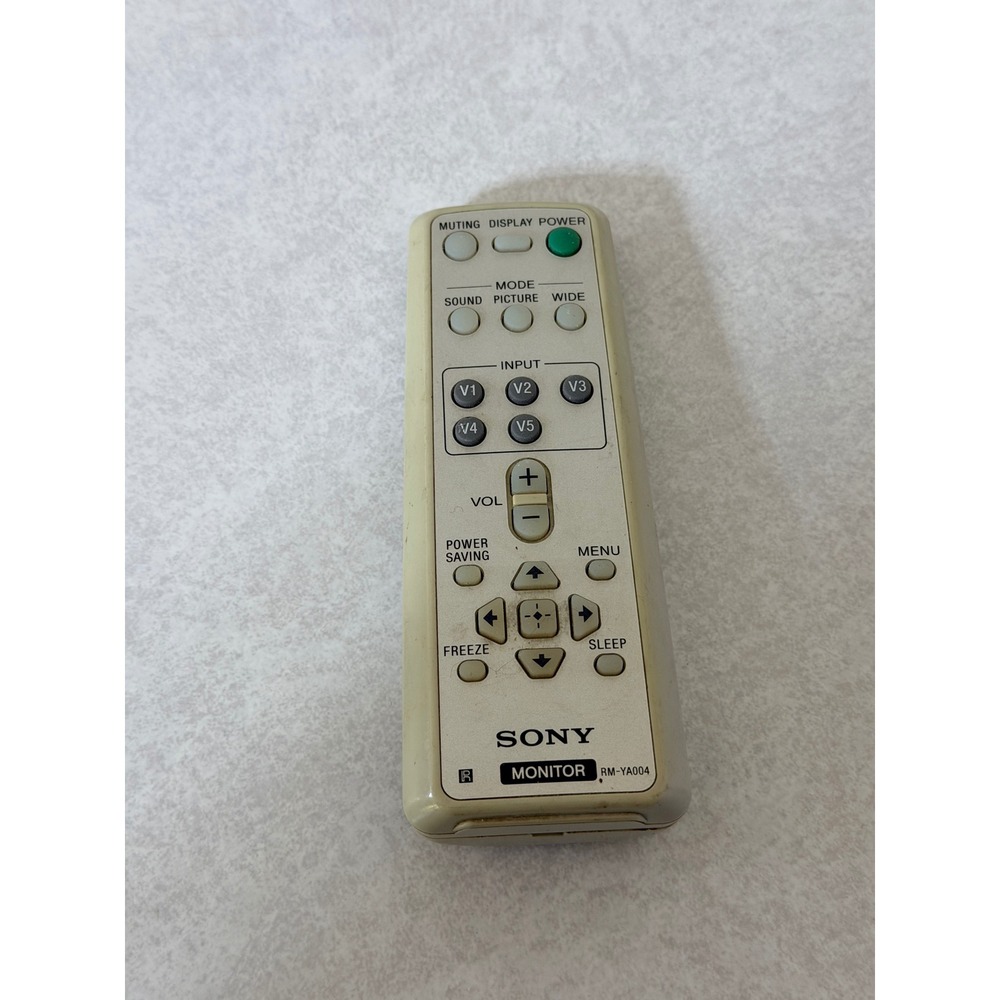 Sony RM-YA004 Remote Control for Sony Monitor Display Beige OEM Replacement
